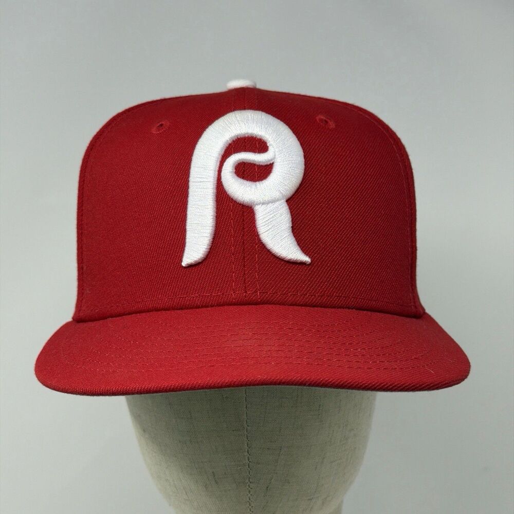 New Era 59FIFTY Reading Fightin Phils Hat 7 1/8 Red MiLB Cap